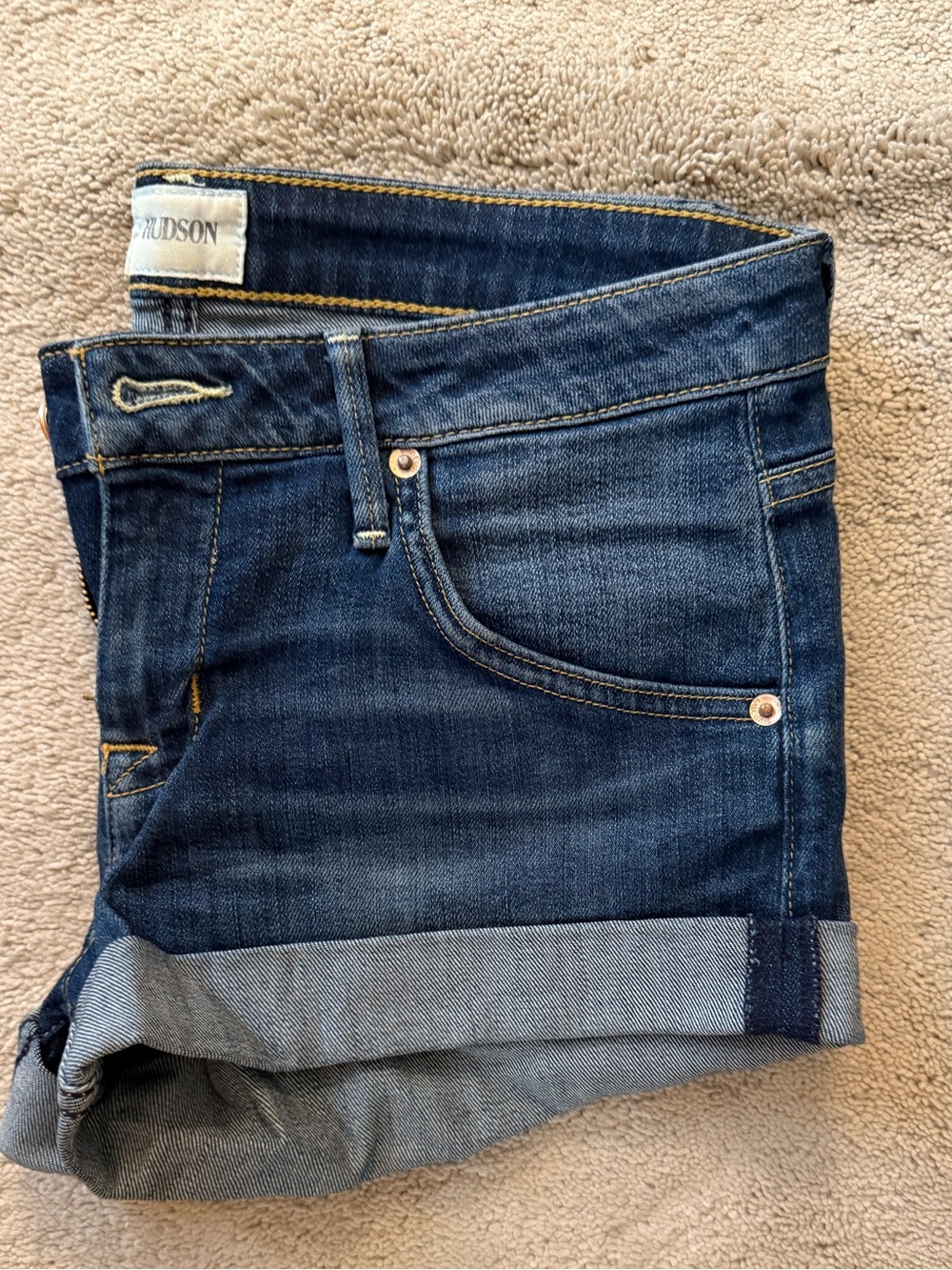 Hudson Jeans low rise cuff shorts
